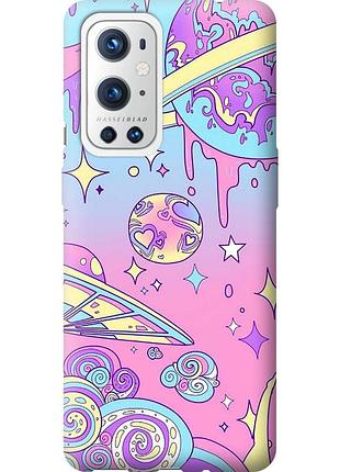 Чохол силіконовий на телефон oneplus 9 pro рожева галактика "4146u-2250-58250"