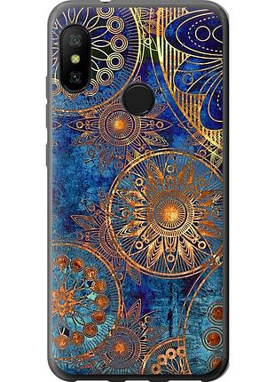 Чохол силіконовий на телефон xiaomi mi a2 lite золотий візерунок "678u-1522-58250"
