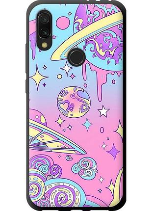 Чохол tpu на телефон xiaomi redmi 7 рожева галактика "4146b-1669-58250"