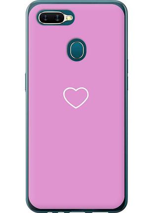 Чохол силіконовий на телефон oppo a5s серце 2 "4863u-1892-58250"