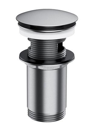 Донный клапан omnires click-clack brushed nickel универсальный (a706ni) никель матовый, никель