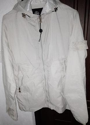 Вітровка чоловіча stone island молочна, розмір s
