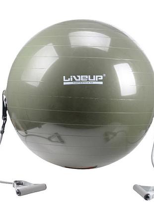 Фітбол з еспандером liveup gym ball with expander 65 см
