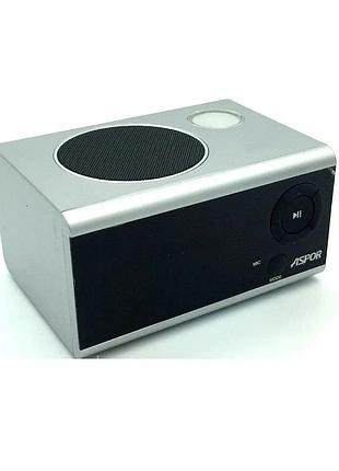 Bluetooth колонка aspor a659 горізонтальна- срібло