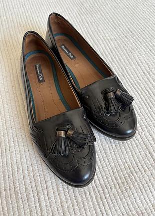 Massimo dutti, шкіряні лофери, 36 розмір