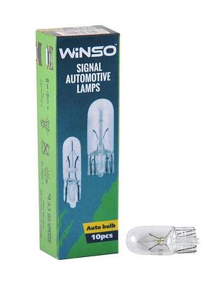 Лампа накаливания winso 24v w5w 5w w2.1x9.5d, 10шт
