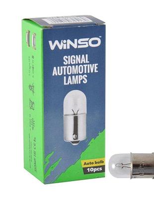 Лампа накаливания winso 24v r10w 10w ba15s, 10шт