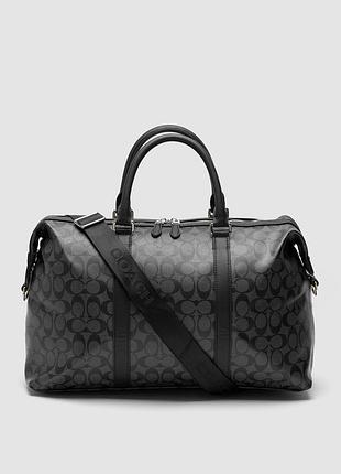 💎 coach voyager duffle bag in charcoal 45 х 27 х 18 см