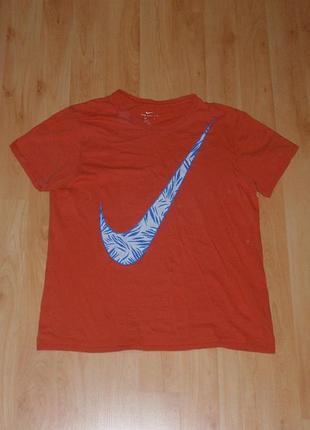 Футболка/тишка nike tee orange t-shirt coral under ck era big logo swoosh original l-xl jordan nb champion