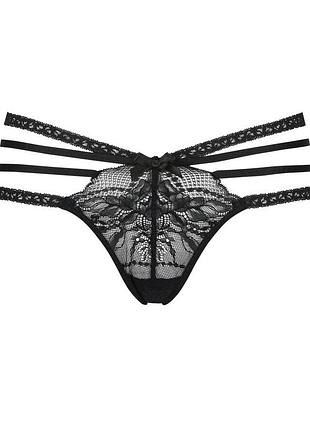 Чорні трусики стрінги hunkemöller, розмір s