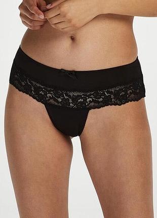 Стрінги hunkemoller, чорного кольору, розмір xs/s