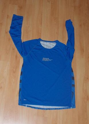 Спортивна бігова кофта/лонгслів nike vintage dry fit running longsleeve miler under training original m-l asics run