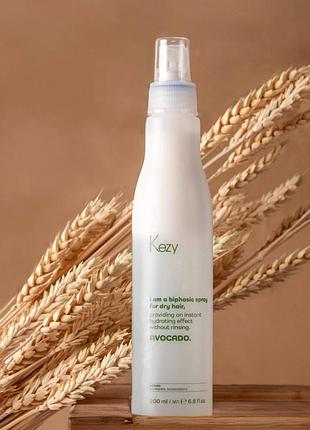 Двофазний спрей для сухого волосся kezy avocado biphasic spray