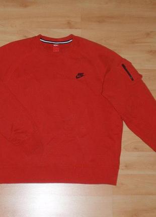 Красная мужская кофта/свитшот nike aw77 red cargo tech fleece reglan swoosh under era polo ck original xl-xxl(2xl)-3xl jordan