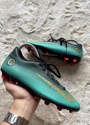 Чоловічі футбольні бутси mercurial vapor 12 academy cr7 mg (aj3721-390) розмір 40 eu | 7 us | 24 см
