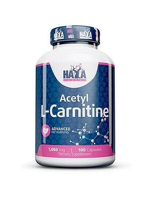 Haya labs acetyl l-carnitine 1000 mg, 100 капсул