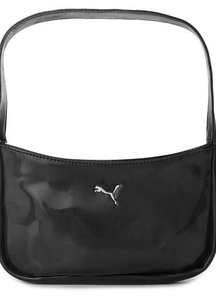Puma women's patent cat shoulder bag — лакова сумка на плече