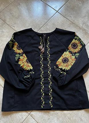 Вишита сорочка жіноча, вишиванка 3xl