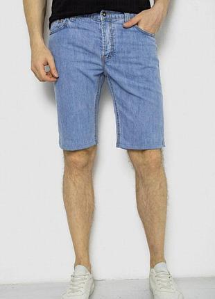 Чоловічі джинсові шорти регулярного крою — зі зношеним ефектом, прямий крій