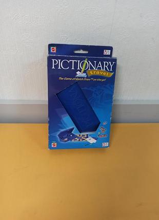 Настольная дорожная игра mattel family pictionary travel