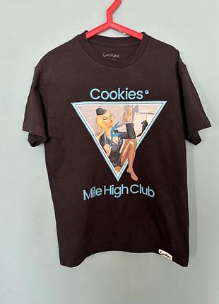 Чорна чоловіча футболка cookies men's mile high ss tee від відомого американського стритвир-бренду cookies sf