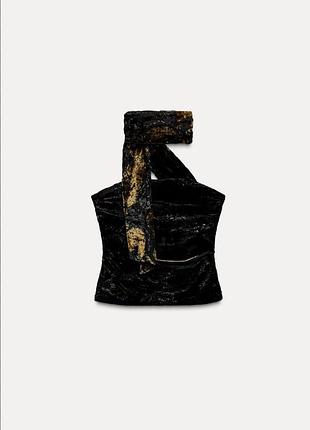 Оксамитовий корсет zara