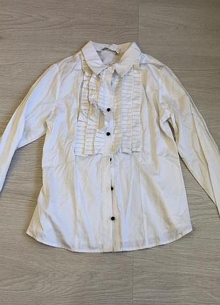 Сорочка з оборками 100% котон, the shirt company london, s/m