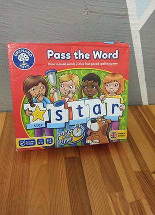 Навчальна настільна гра pass the word від британського бренду orchard toys.