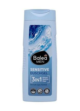 Чоловічий гель для душу 3 в 1 balea men sensitive, 300 мл.