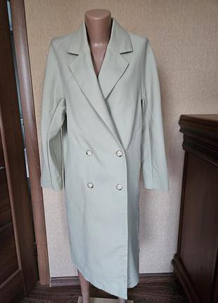 Стильный двубортный тренч / легкое пальто babaton "the slouch coat", р xs (идет на s/m) - ткань bellandi итальялия