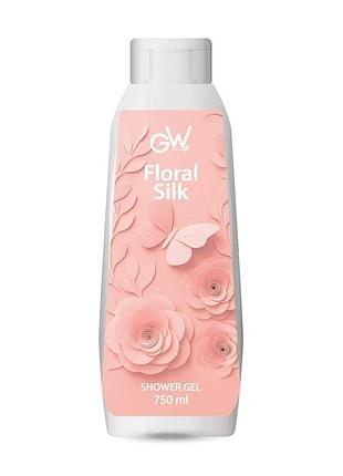 Гель для душу green way фітолінія floral silk жіночий, 750 мл