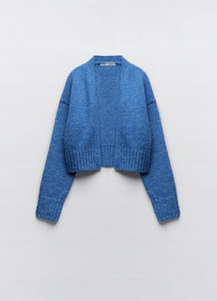 Zara тепла кофта кардиган з вовною лани,р. м