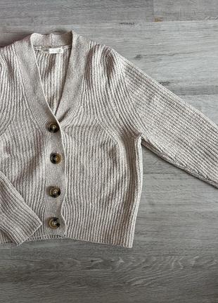 Кардиган короткий жіночий вʼязаний pull&bear