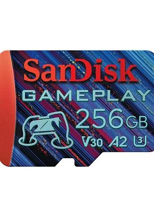 Карта пам'яті microsdxc (uhs-1 u3) sandisk gameplay a2 256gb class 10 v30 (r190mb/s,w130mb/s)
