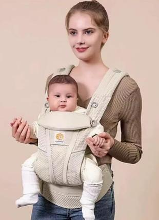 Рюкзак-переноска ergobaby omni breeze baby carrier pearl від народження бежевий