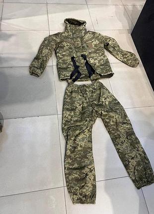 Костюм горка зимовий піксель на щільному флісі