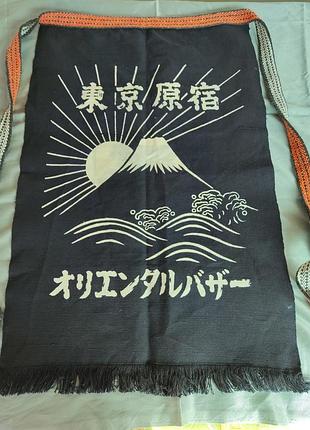 Японський традиційний фартух maekake (oriental bazaar / harajuku)