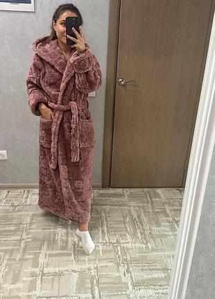 Женский махровый халат шарпей-новинка xl-3xl женский халат норка женский махровый халат