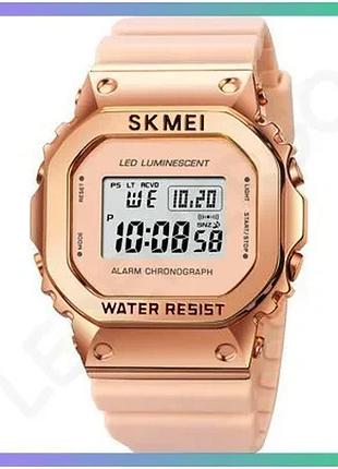 Годинник skmei 1851pk pink электронний жіночий спортивний годинник з будильником і секундоміром sku_aber_1080-1950