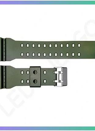 Ремень для часов skmei 1688ag army green 27,5 см каучуковый с пряжкой для мужчин и женщин sku_aber_1051-0554