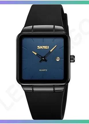 Спортивні годинники skmei 2173 чорні з синіми деталями кварцові жіночі водонепроникні до 30 м sku_aber_1080-2887