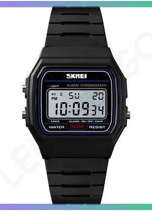 Спортивные часы skmei 1412 черно-белые электронные с будильником и секундомером для мужчин и женщин sku_aber_1080-1403