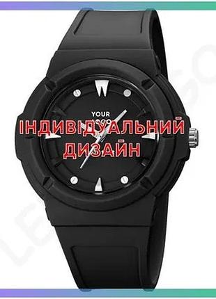 Годинник awarder 027 black кварцевий водонепроникний стильний унісекс 44 мм для чоловіків і жінок sku_aber_1202-0265
