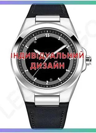 Часы awarder 050 механические с автоподзаводом 42 мм водонепроницаемые для мужчин серебристые кожаный sku_aber_1202-0297