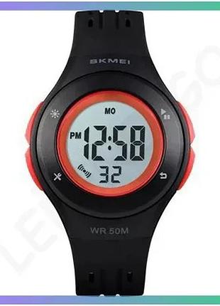Часы skmei 1455bk черные электронные с будильником и секундомером для мальчиков и девочек sku_aber_1080-2173