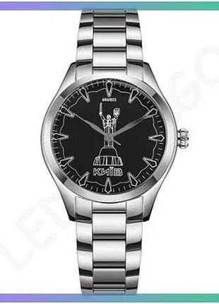 Часы awarder 035 киев ii silver-black женские кварцевые с нержавеющей стали для повседневного использо sku_aber_1202-0049
