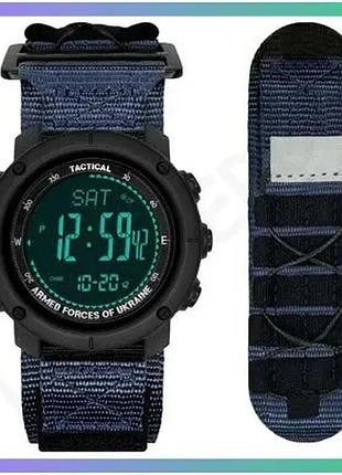 Спортивные часы awarder 036 nylon pro blue электронные с будильником и таймером для мужчин sku_aber_1202-0108