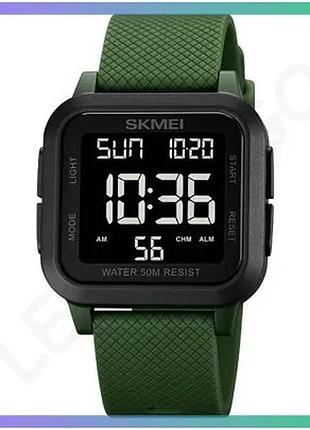 Часы skmei 1894 all black-military электронные водонепроницаемые с будильником и подсветкой для мужчин sku_aber_1080-0751