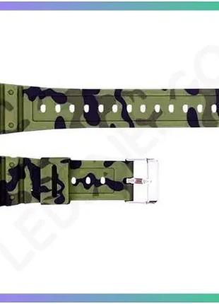 Ремень для часов skmei 1628 camo green каучуковый 24,5 см универсальный для мужчин и женщин sku_aber_1051-0659