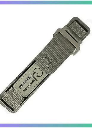 Ремінець для годинника modfit nylon grey 22 мм нейлоновий сірий класичний для чоловіків і жінок з липу sku_aber_1051-1240